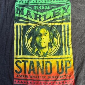 Zion Rootswear Bob Marley T Shirt Black XL Stand Up for Your Rights